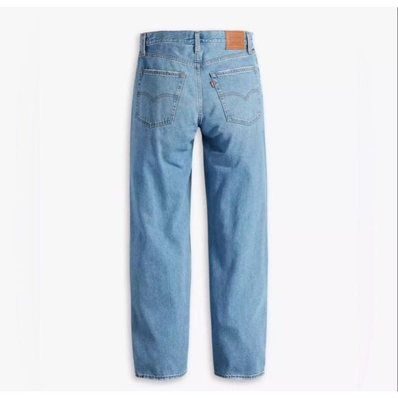 Levi’s Baggy Dad Jeans Womens Distressed light Blue 29 Ripped Wide Leg vintage - Picture 4 of 16